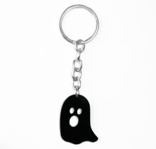 Ghost Black Keychain Quirky