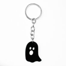 Ghost Black Keychain Quirky