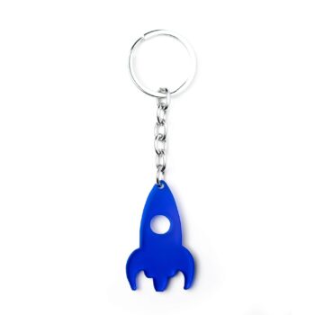 rocket keychain for keys