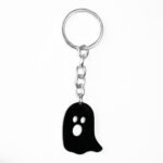 Ghost Black Keychain Quirky
