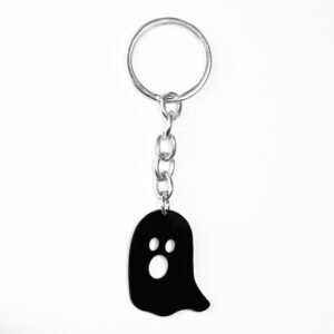 Ghost Black Keychain
