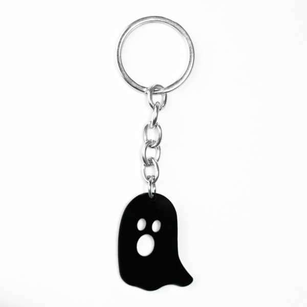 Ghost Black Keychain Quirky