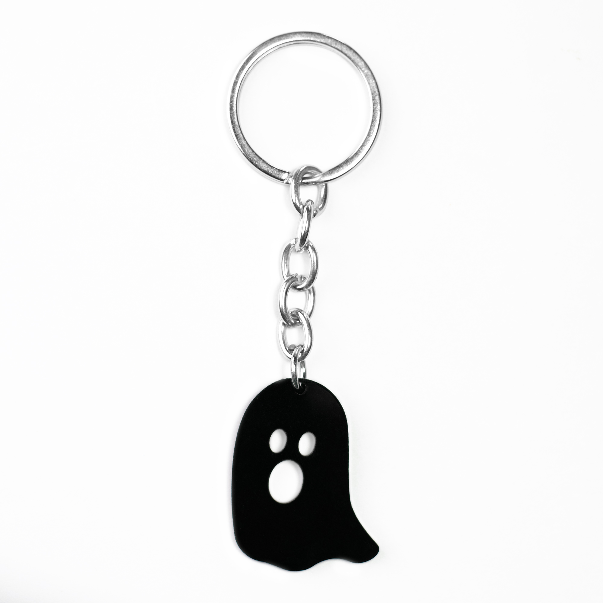 Ghost Black Keychain Quirky
