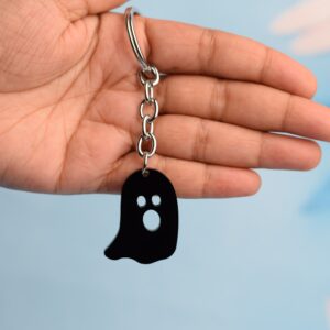 Ghost Black Keychain