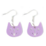 Smiley Cat Statement Earring