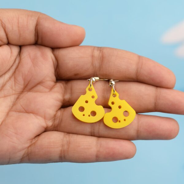 Cheese Yellow Earrings for Women