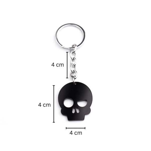 Skull Keychain measurement
