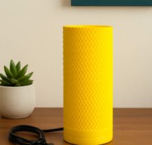 zigzag design cylinder shape lamp zamp