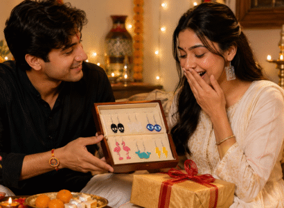 raksha bandhan gifting earrings